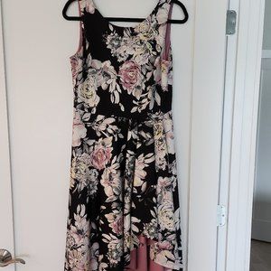 Stunning Floral-Print Fit-and-Flare Dress